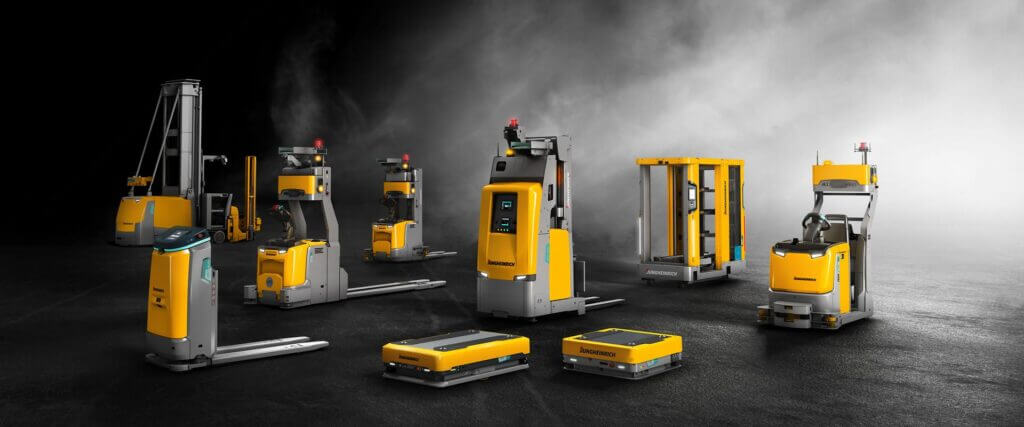 A range of Jungheinrich forklifts and AMRs to choose from for efficient warehouse operations