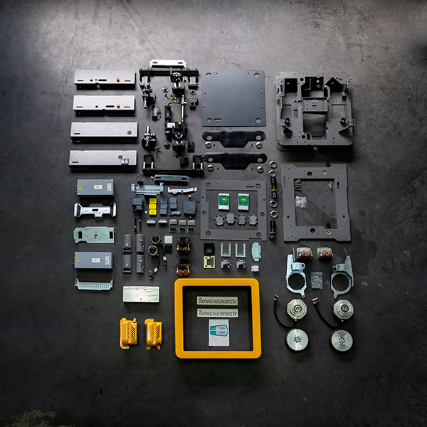 A top view of the parts that constitute our arculee S AMR.